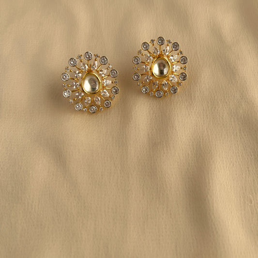 Big Kundan Studs 10003