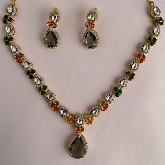 Kundan Necklace Set 1016 - Jewelit