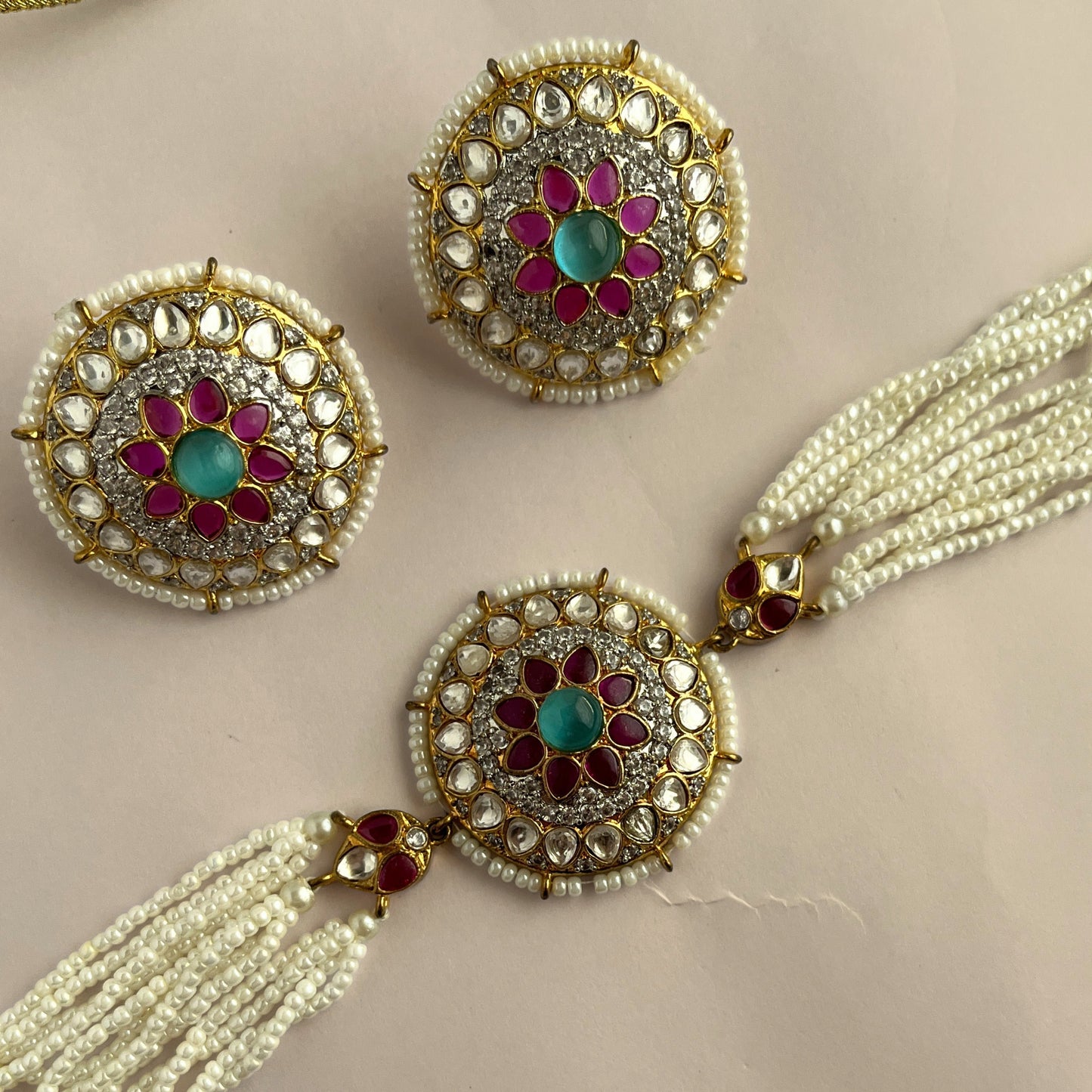 Kundan Necklace Set 1052 - Jewelit