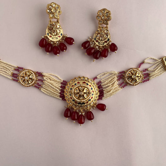 Kundan Choker Set 1020 - Jewelit