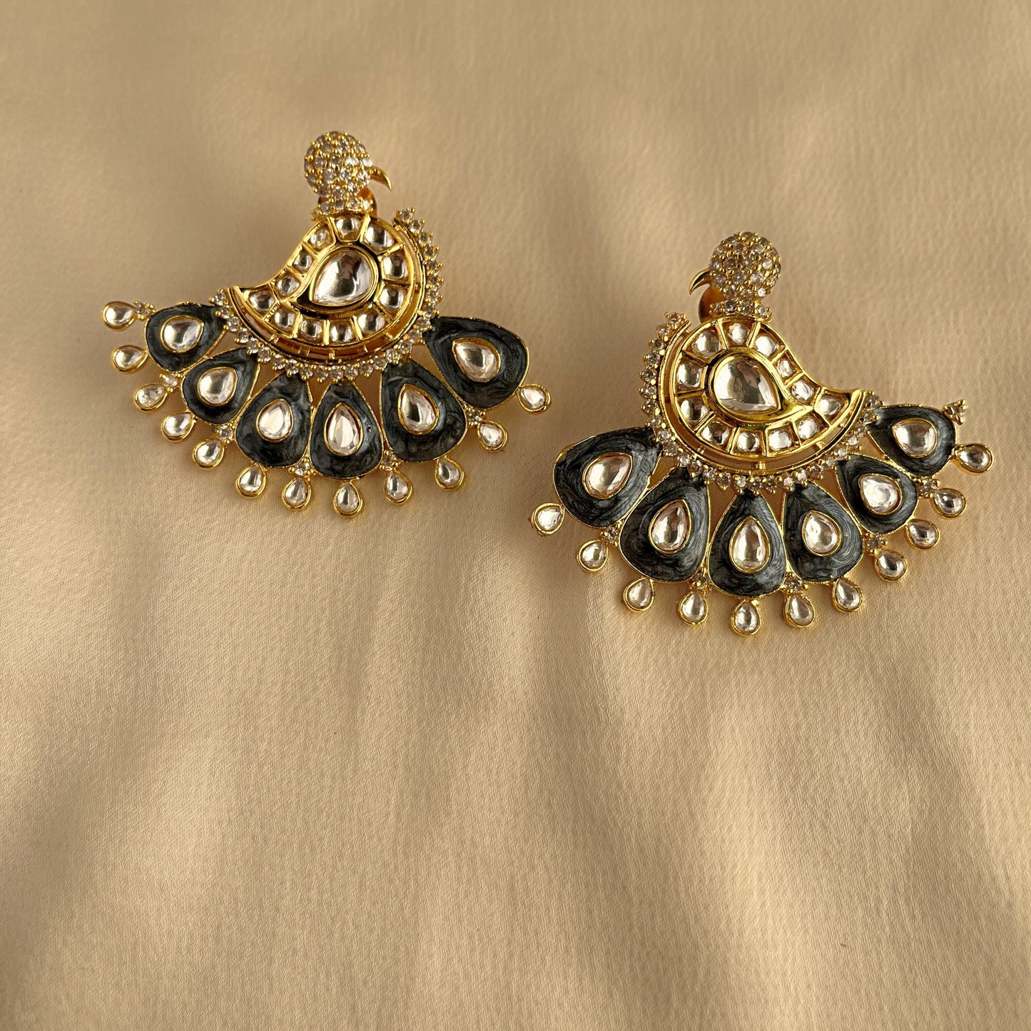 Big Kundan Studs 10002