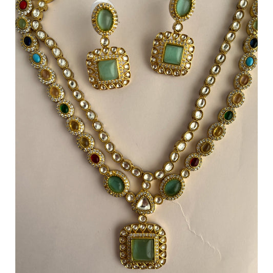 Kundan Necklace Set 1050 - Jewelit