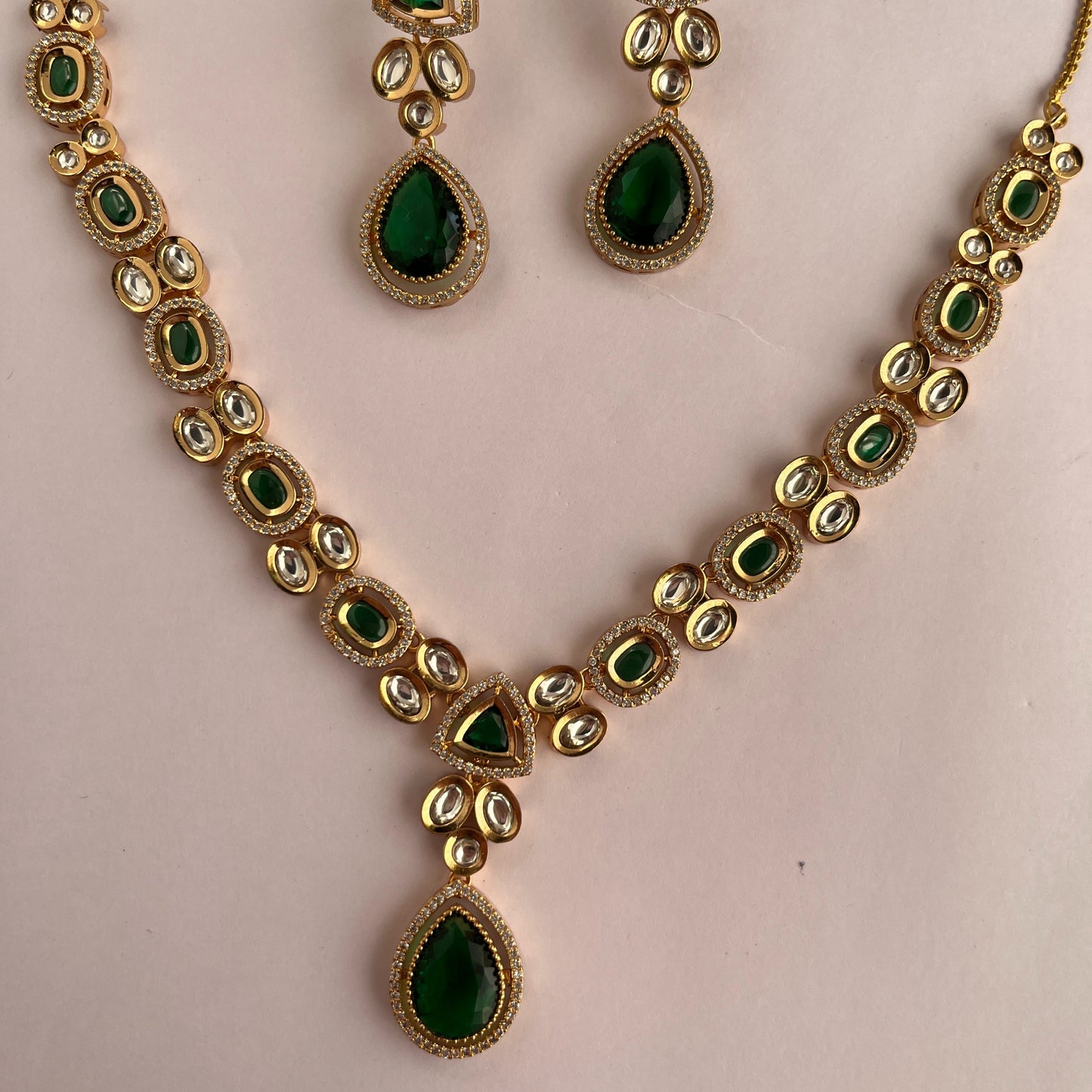 Kundan Necklace Set 1019 - Jewelit