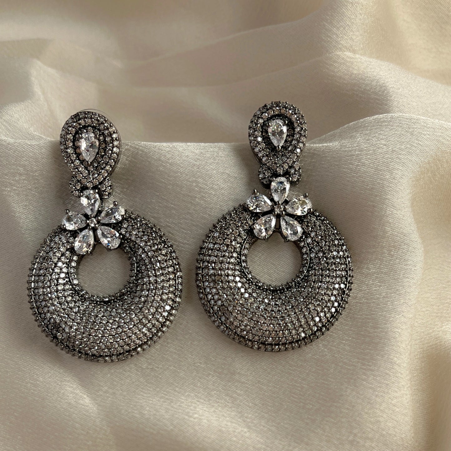 Cubic Zirconia Earrings-10016