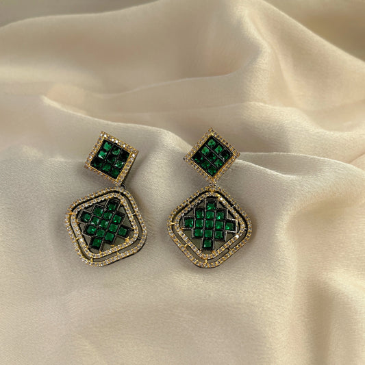 Cubic Zirconia Earrings-10014