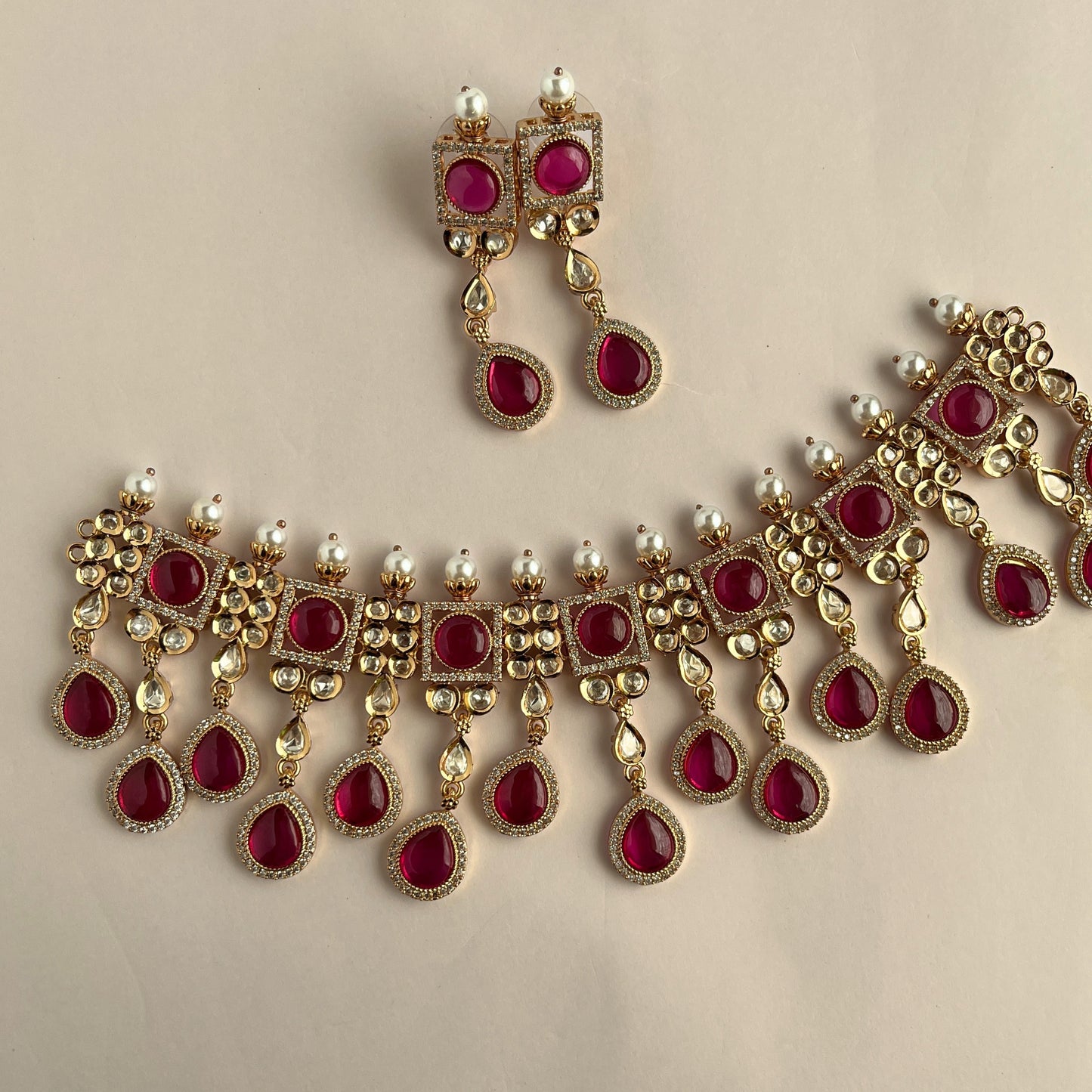 Kundan Necklace Set 1030 - Jewelit