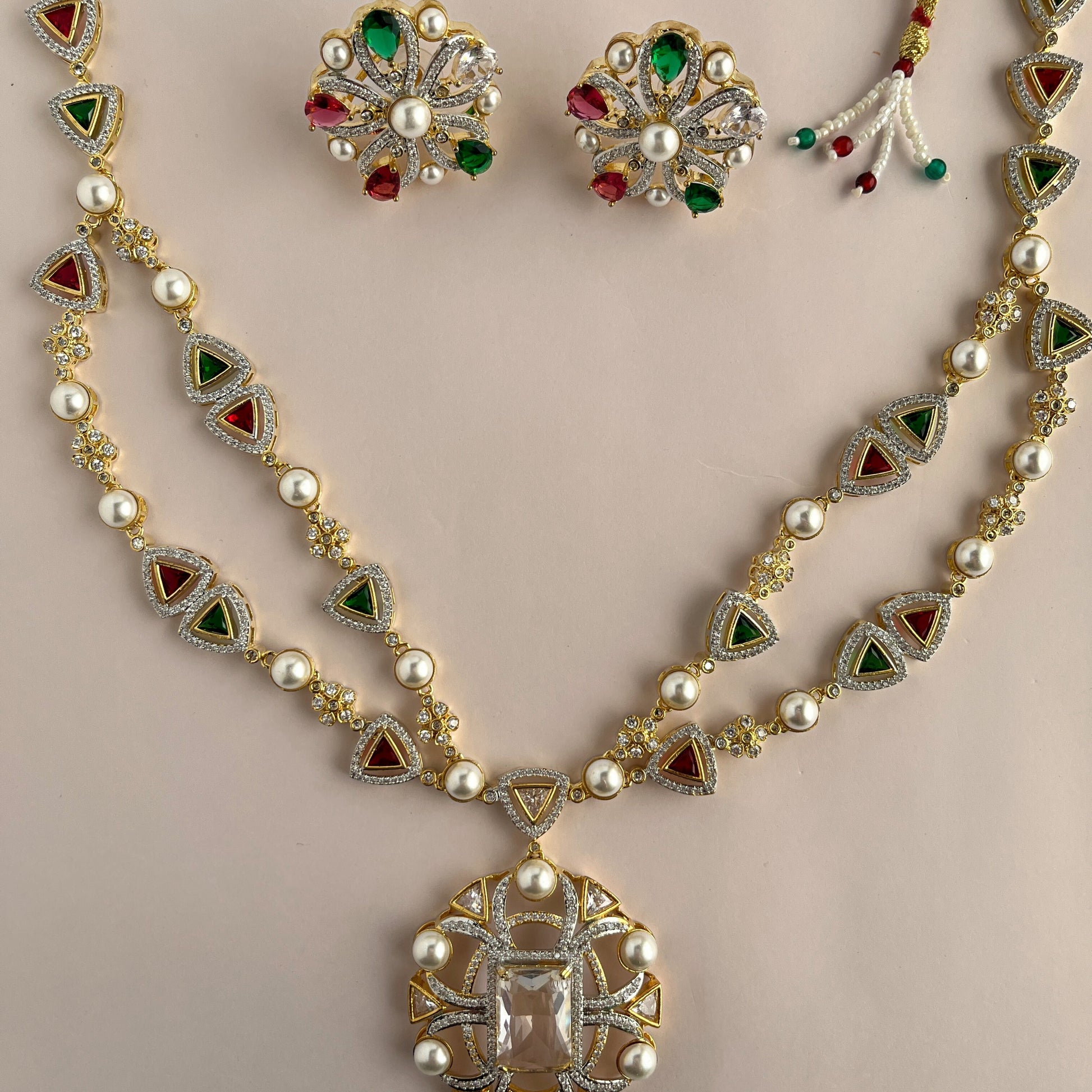 Kundan Necklace Set 1049 - Jewelit