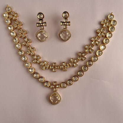 Kundan Necklace Set 1004 - Jewelit