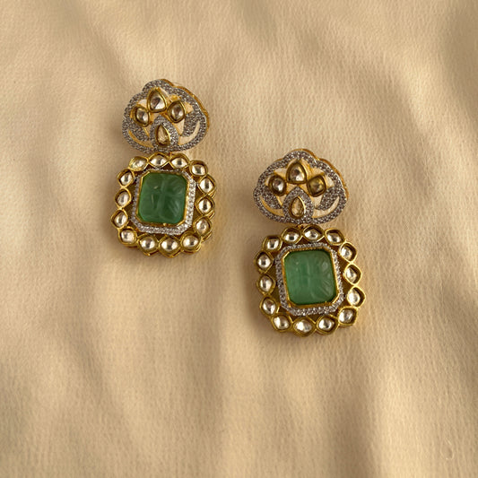 Kundan Stud Earrings-10006