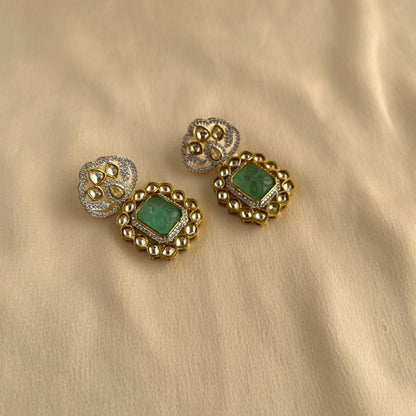 Kundan Stud Earrings-10006